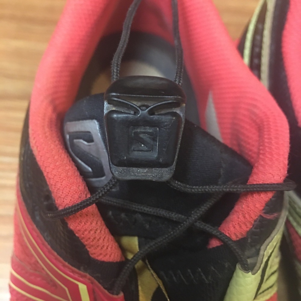Salomon Fellraiser Black Red Hiking Trainers Gym Comfort Women's Size 8.5 - Picture 14 of 16